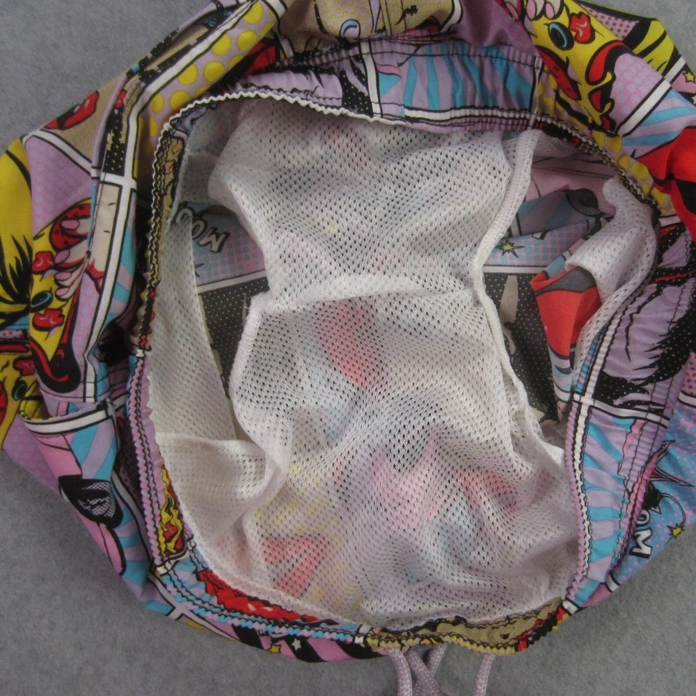 Drill Clothing Co Mens‎ Large Swim Shorts Oh Snap Comic Retro 80s